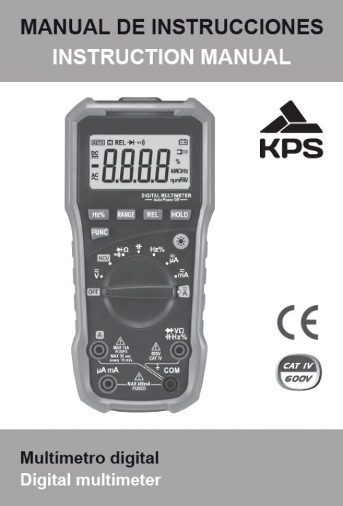 Multimetro Digitale Professionale LCD 4000counts, KPS-MT440 - Strumenti di  misura tester - Manutenzione - Ufficio